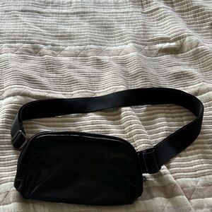 Metallic Black Crossbody Bag